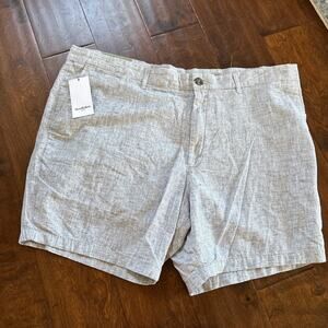 NWT Goodfellow Every Wear Flat Front Chino Short Gray Harbor Linen 7"‎ Men's 42